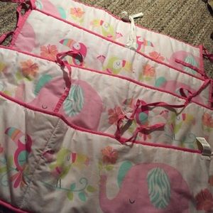 Baby girl crib set